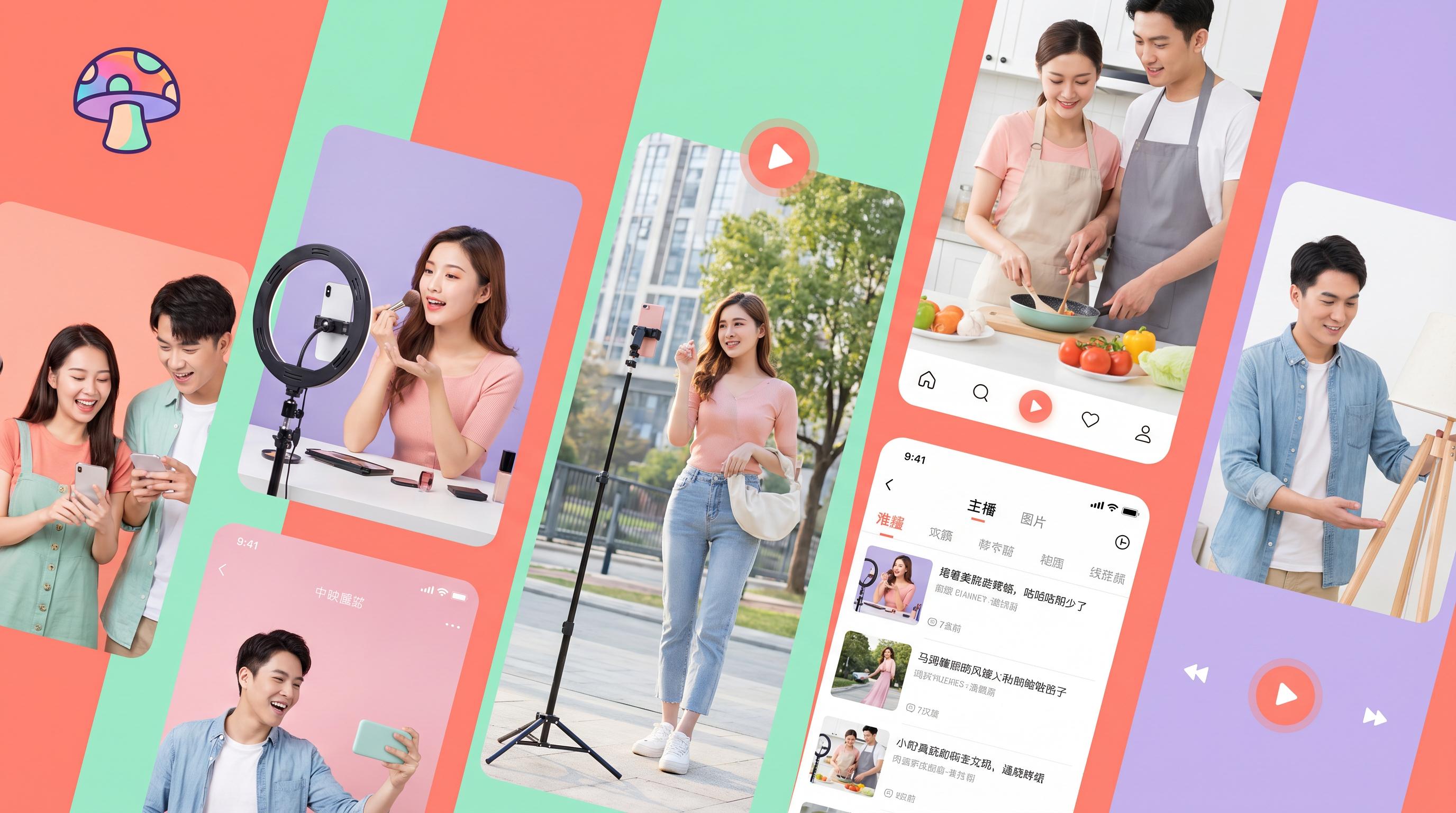 蘑菇视频品牌主视觉 - www.tjitzfv.cn 年轻人的潮流生活方式视频社区